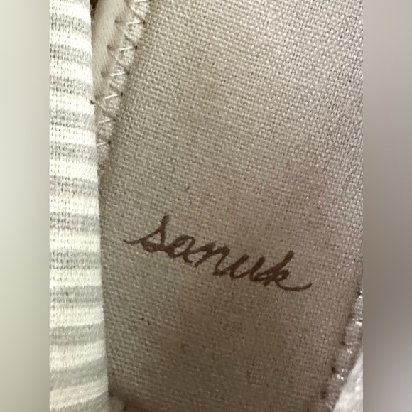 Sanuk Womens Espie Slip On Flats Casual Canvas Linen- Beige Size 11 - Picture 5 of 5